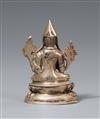 A Tibetan silver figurine of Tsongkhapa. 19th century - image-2