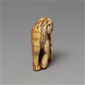 An ivory netsuke of a seated tiger. 18th century - image-5