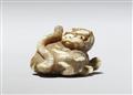 A small Kyoto ivory netsuke of a tiger. First half 19th century - image-2