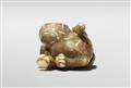 A small Kyoto ivory netsuke of a tiger. First half 19th century - image-4