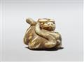 Netsuke eines kleinen Tigers. Elfenbein. Kyoto. 1. Hälfte 19. Jh. - image-6