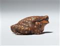 An Ise boxwood netsuke of a toad by Masanao. 19th century - image-6