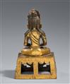 A fire-gilt bronze figure of Buddha Amitayus. Qianlong period, around 1770 - image-2