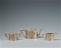 A silver tea set. Late 19th century - image-2