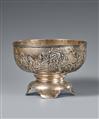 A Luenwo footed silver bowl. Shanghai. Around 1900 - image-2