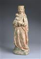 A high relief stone figure of THE VIRGIN WITH CHILD - image-2