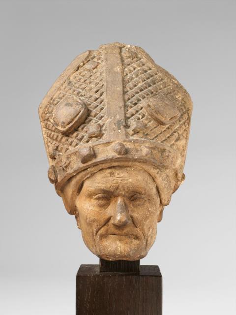  Probably Italy - HEAD OF A BISHOP