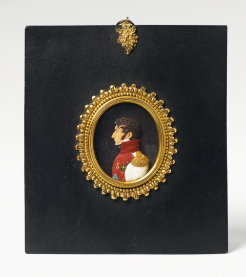 Jacob Hagbolt - An Amsterdam painted wax relief portrait of Louis Bonaparte.