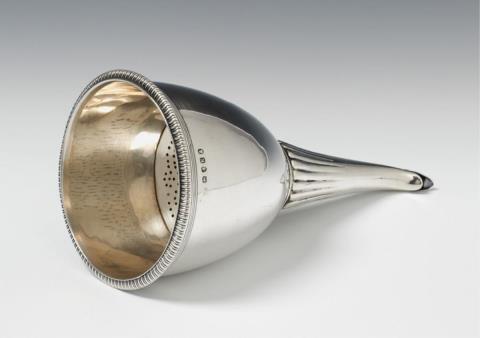 William Allen III - A George III London silver wine funnel. Marks of William Allen III, 1805.