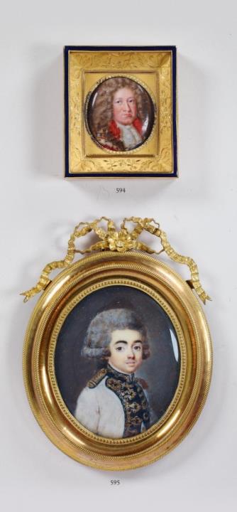 Louis André Fabre - A portrait of a young officer attributed to Louis André Fabre.