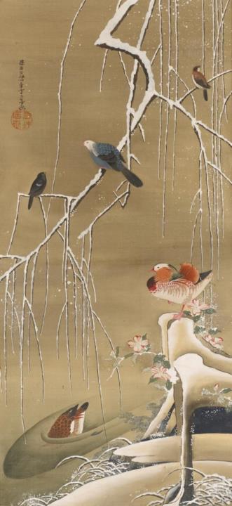 Jakuchû Itô - A hanging scroll in the manner of Itô Jakuchû (1716-1800)