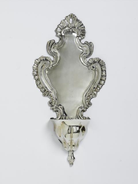 Ignaz Franzowitz - A Munich silver holy water stoop. Marks of Ignaz Franzowitz, ca. 1770.