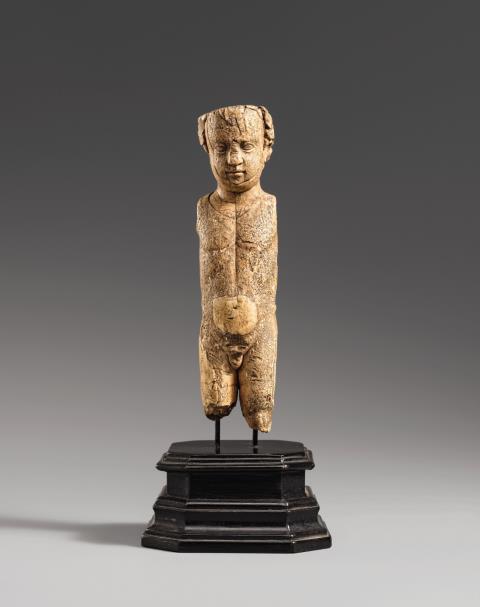  German or Netherlandish - A German or Netherlandish ivory torso of a boy, 16th - 17th century.