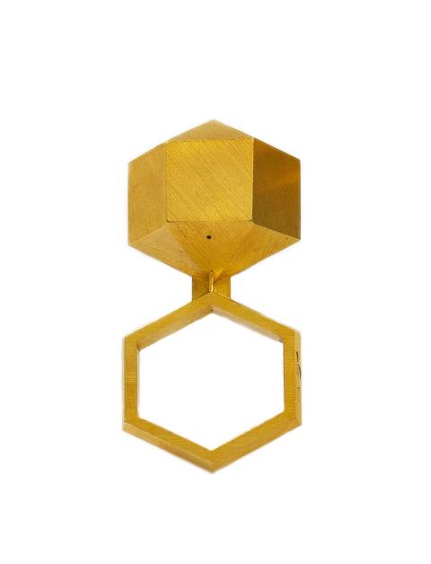 Peter Scubic - An 18k gold geometric ring.