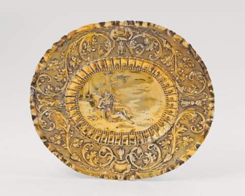Antoni I Grill - An Augsburg silver gilt sideboard dish