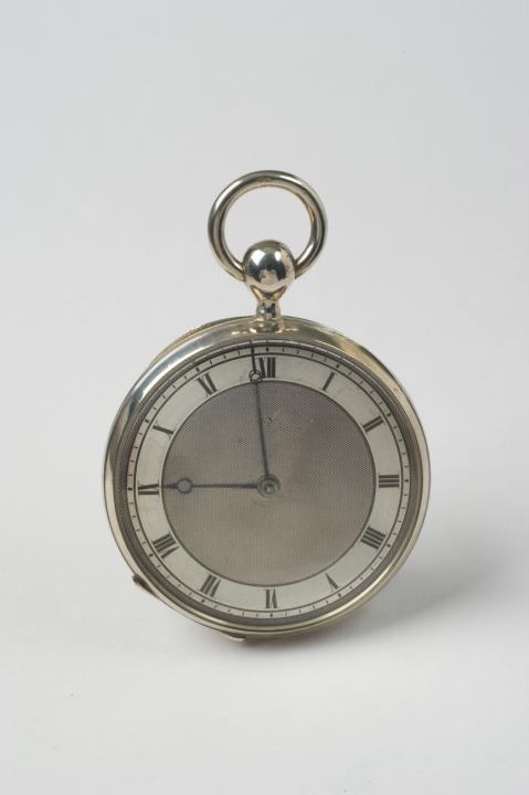 Robert Robin - A Parisian silver openface pocketwatch with cylinder movement and repetition