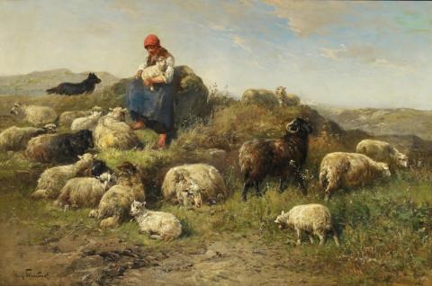 Henry Schouten - The Caring Shepherdess