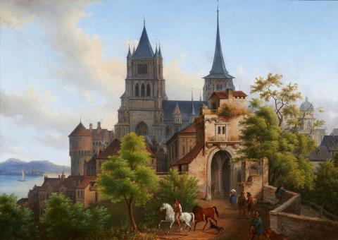 X. Knapp - A View of the Lausanne Cathedral