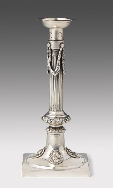 Theodorus Becker - A Cologne silver candlestick