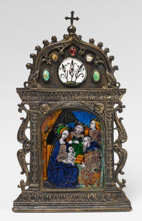 Nardon Pénicaud - An important Limoges enamel pax with the adoration of the Magi