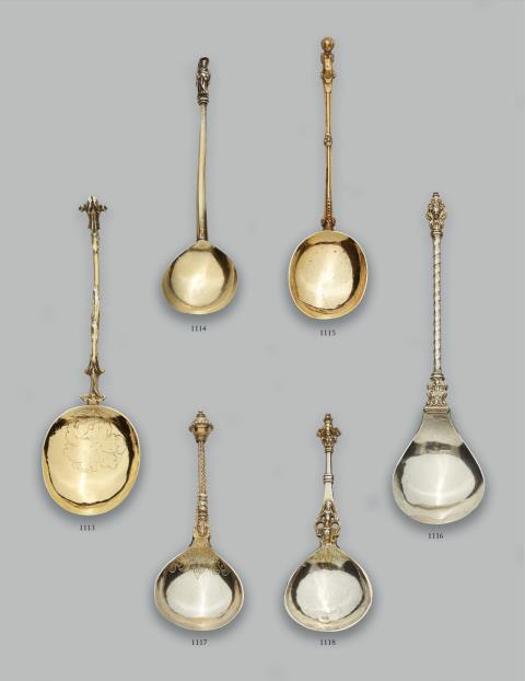 Hermann Fäsy - A Zurich silver gilt apostle spoon