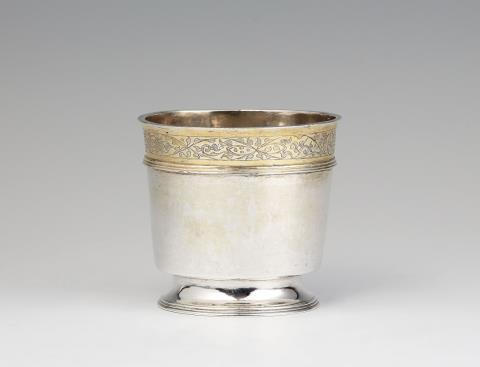 Johannes Dumeisen - A rare Rapperswil parcel-gilt silver beaker