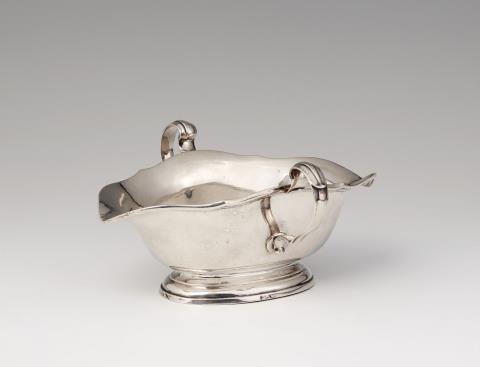 Ferdinandus Carolus II Millé - A Brussels silver gravy boat