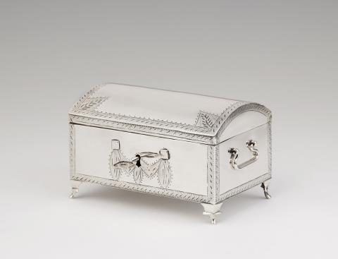 Johann Leopold Käwerstein - A rare Königsberg silver sugar box