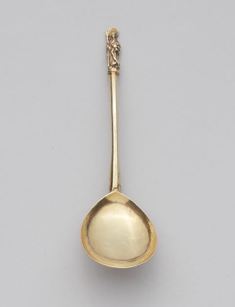 Hans Jacob II Hauser - A Zurich silver gilt apostle spoon