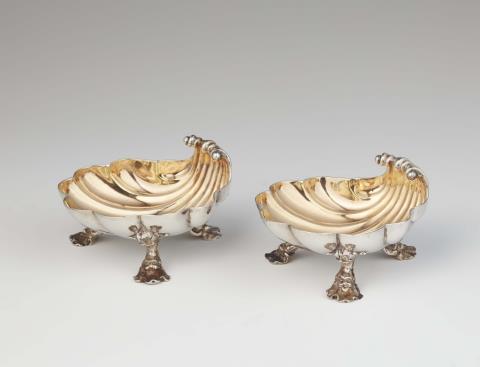 Christian Hillan - A pair of George II silver salts