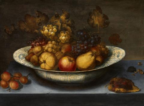 Johannes Bouman - Fruit Still Life with a Wanli Dish