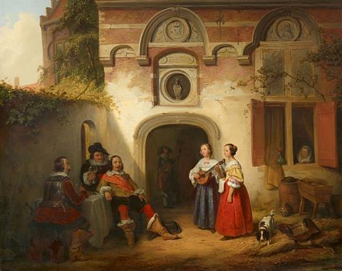 Ferdinand De Braekeleer the Elder - The Concert