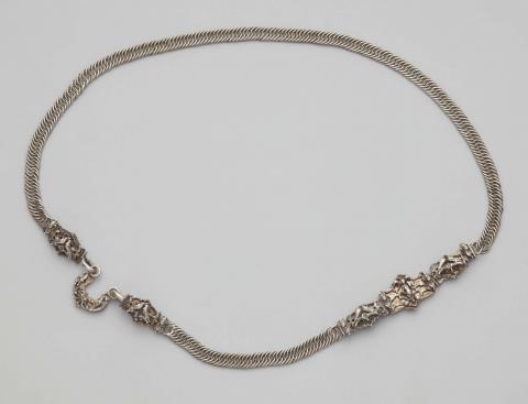  Meister mit dem steigenden Tier - A Nuremberg silver bridal belt