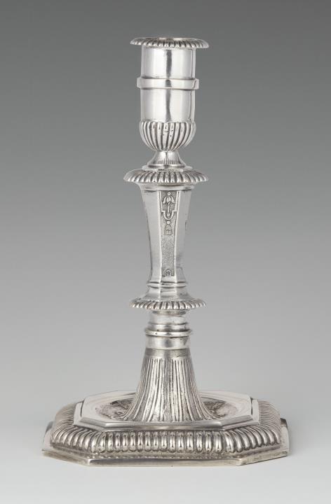 Johann Wilhelm Heumann - A Hamburg silver candlestick
