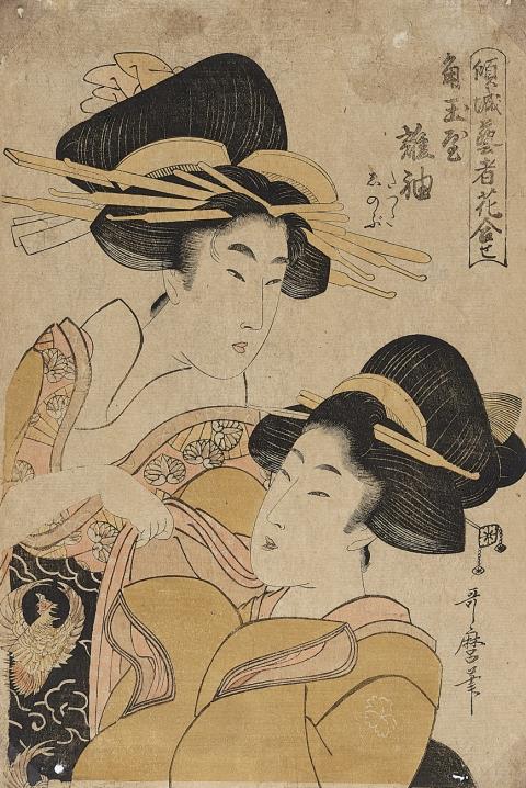 Kitagawa Utamaro - Kitagawa Utamaro (1754-1806), Hosoda Eishi (1756-1829) and Katsukawa Shun’ei (1762-1819)