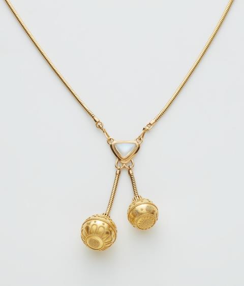 Max Zeitz - A 14k gold granulation necklace