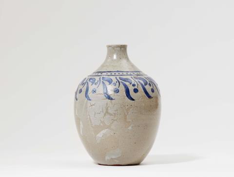 Auguste Delaherche - A salt glazed stoneware vase by Auguste Delaherche