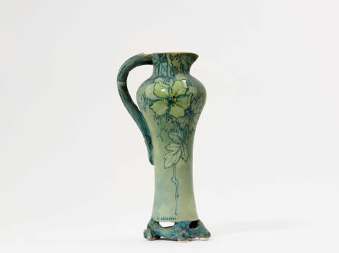 Edmond Lachenal - A stoneware vase "Pichet aux clématites"