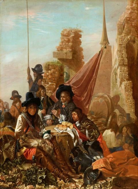 Nicolaes van Galen - Gentlemen at Rest