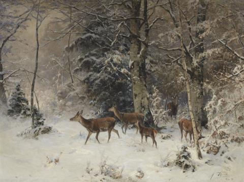 Julius Arthur Thiele - Winter Landscape