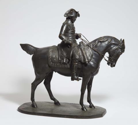 Cuno von Uechtritz - A bronze model of Friedrich II on horseback