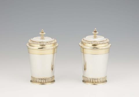 Peter Kick - A pair of Augsburg silver beakers