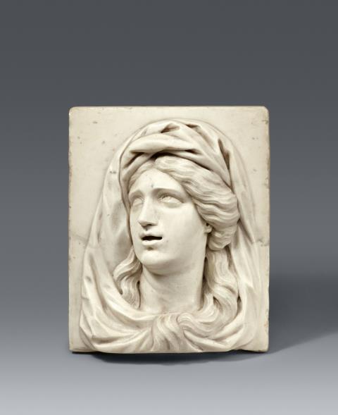 Alvise Tagliapetra - A carved marble figure of Mary Magdalene mourning attributed to Alvise Tagliapietra