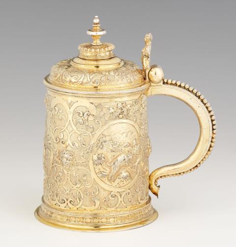 Hans Ludwig Federer - A Regensburg silver gilt tankard