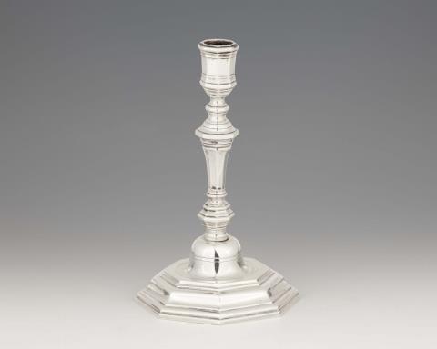Johann Jacob Ullmann - A Strasbourg silver candlestick
