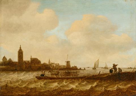 Maerten Fransz. van der Hulst - Town with a Large Church by a River