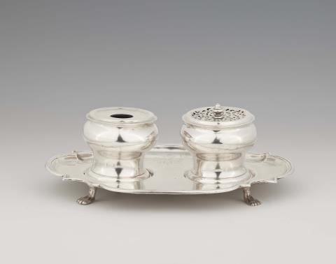 Asmus I Schramm - A silver writing set made for the council of Lübeck