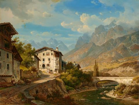 Wilhelm Scheuchzer - Swiss Mountain Landscape