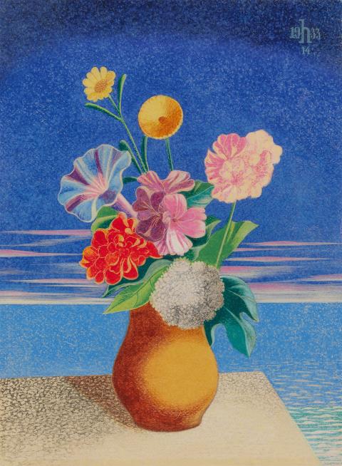 Heinrich Hoerle - Blumen
