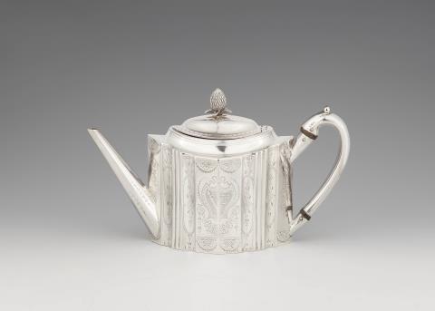 Peter And Ann Bateman - A George III silver teapot